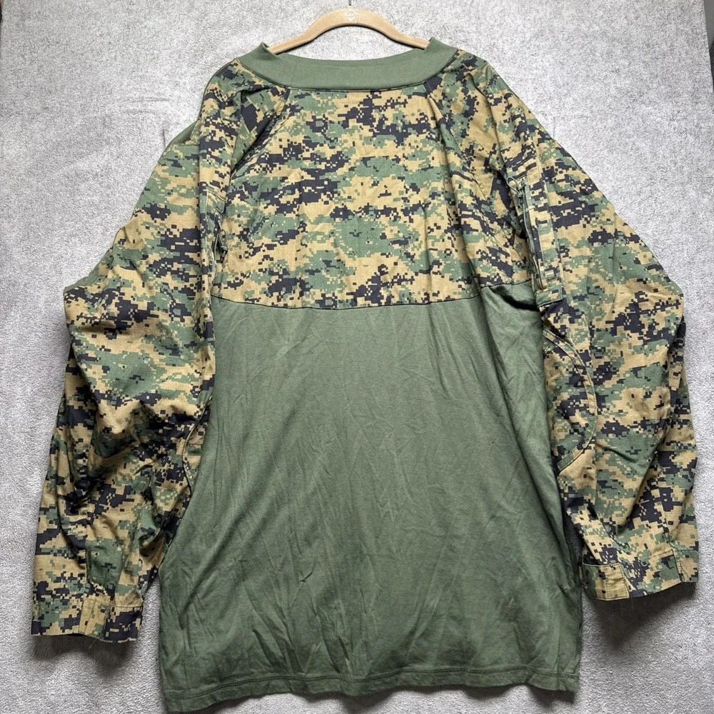 Rothco‎ Tactical Combat Shirt 2XL Olive Green Camo Sleeves Military Style